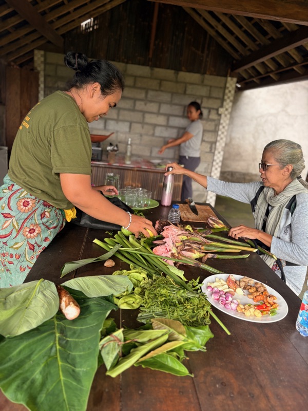 Preparing foraged greens
